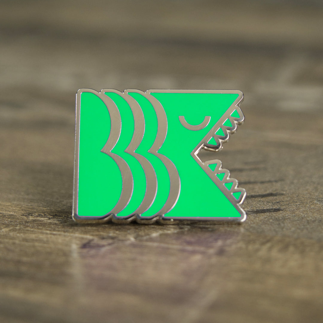 Brooklyn Kaiju - Emerald Kaiju Premium Enamel Pin