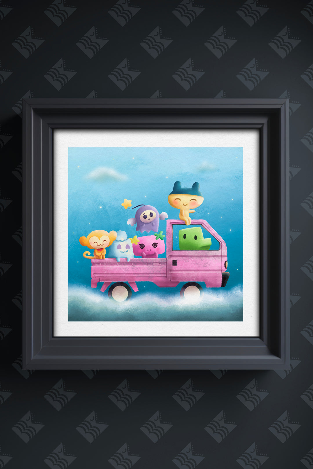 Retro Virtual Pals - Luxury Art Print