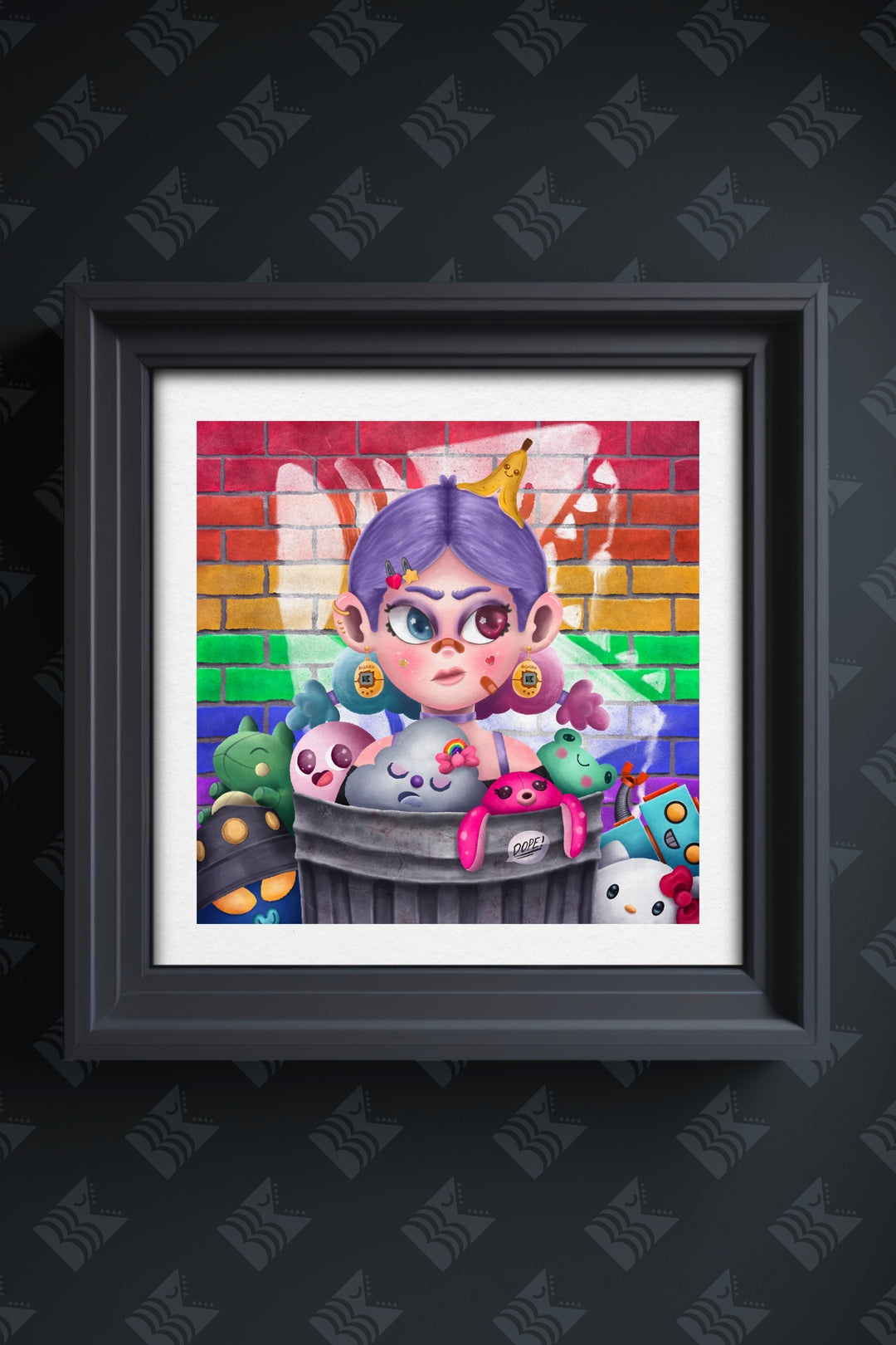 Kawaii Trash - Luxury Art Print